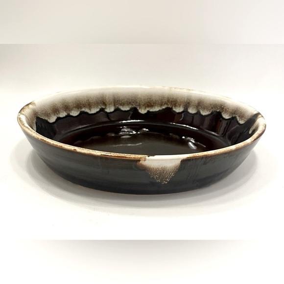 Pfaltzgraff Gourmet Brown Drip Glaze Stoneware Oval Casserole Dish #241 10" Long - Picture 1 of 10